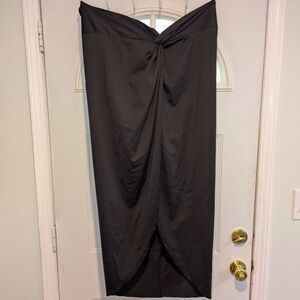 SKIMS Swim Sarong Maxi Skirt Onyx Black - Size 4X